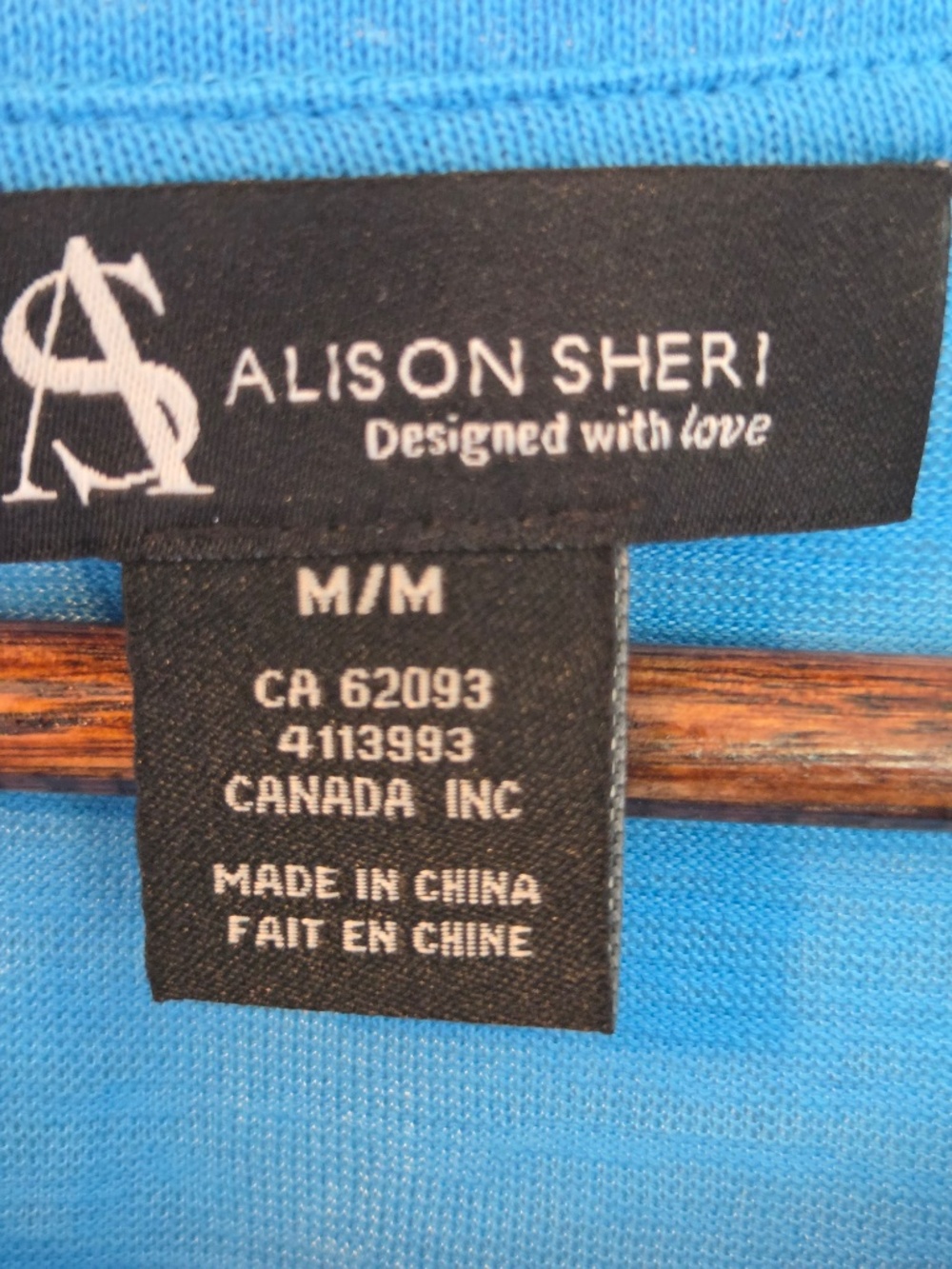 TWO Linen T-shirts/tops M blue/black Alison Sheri hi/low dolman sleeve coastal - Picture 5 of 10